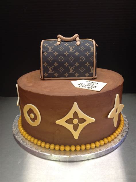 louis vuitton inspired cake